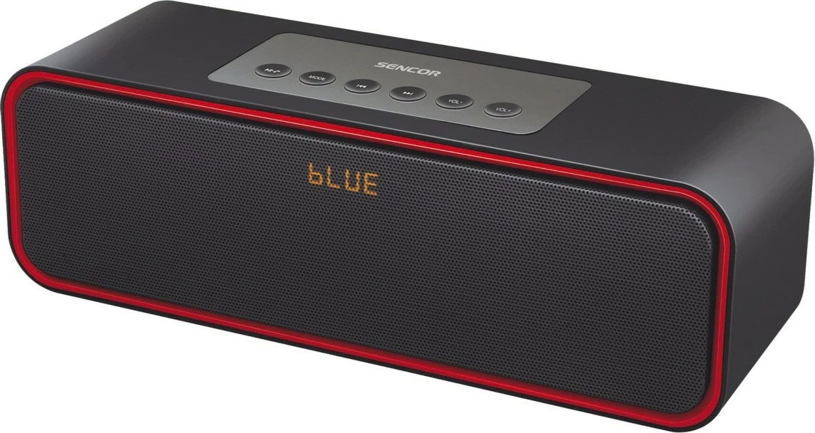 Altaparlant portativ Bluetooth Sencor SSS 81, 2x5W, FM Radio, USB, zi e kuqe
