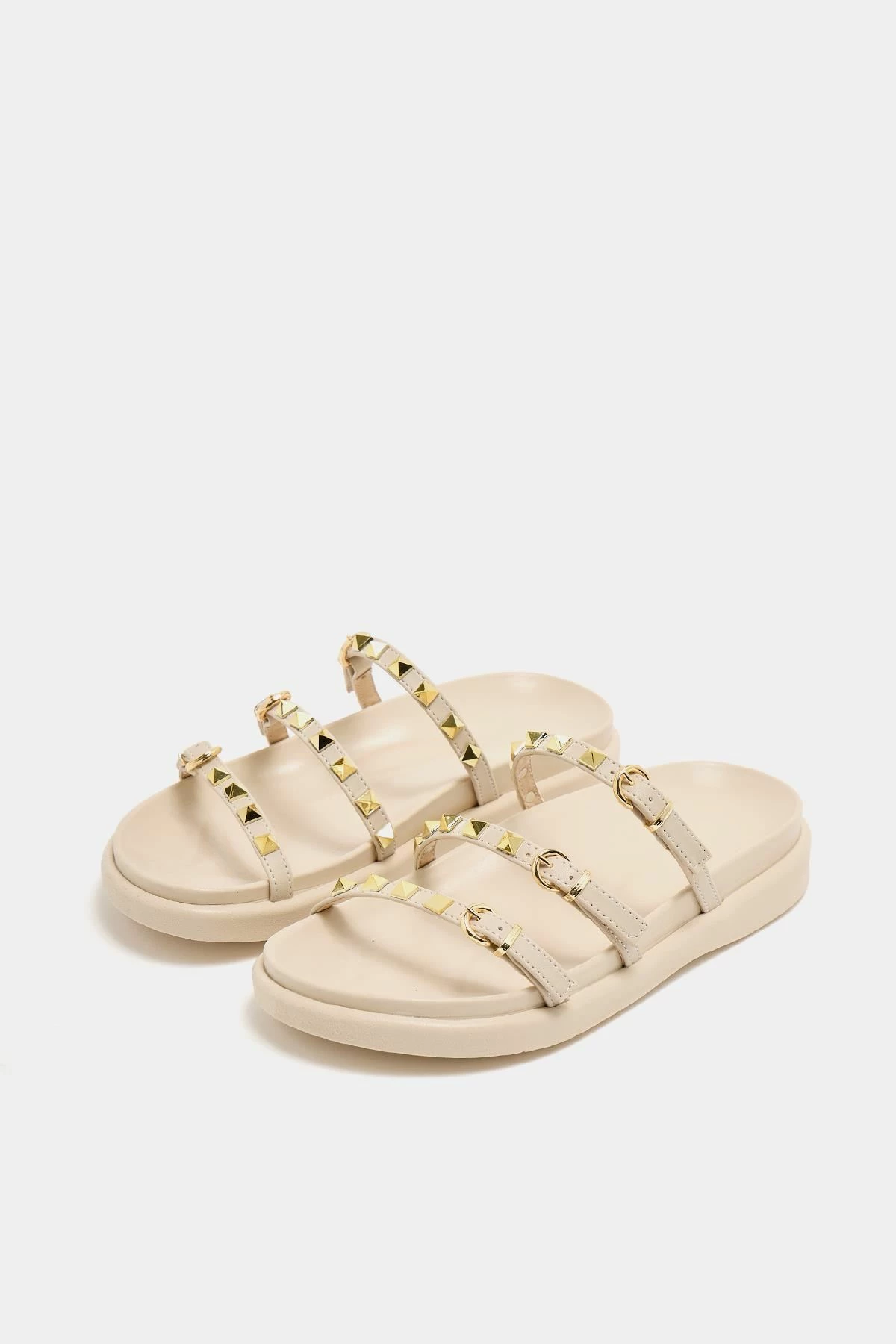 Pantofla për gra, krem, Jumeon, MK1340125YR20-003