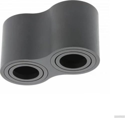 Plafonierë tavanore GTV AVEIRO DUO BIS 2xGU10 230V IP20 160x80x90mm, e zezë