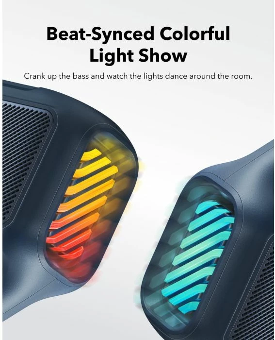 Altoparlant portativ Bluetooth Soundcore Anker BOOM 2 80W IPX7 24h, blu