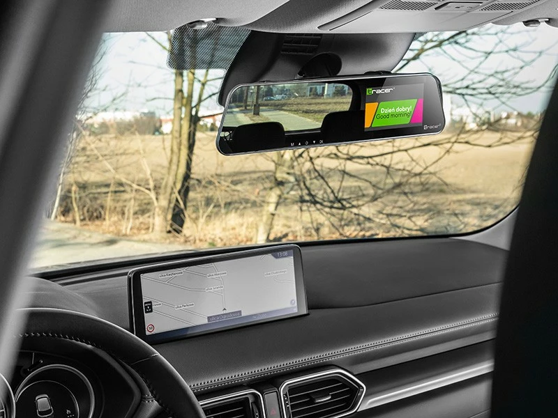 Kamerë veture dashcam, Tracer, 4.0D FHD Mensa TRAKAM47111, ekran 4", Full HD 1080p 30fps, kënd 150°, GPS, kamerë e pasme HDR, G-sensor, modalitet parkimi, e zezë