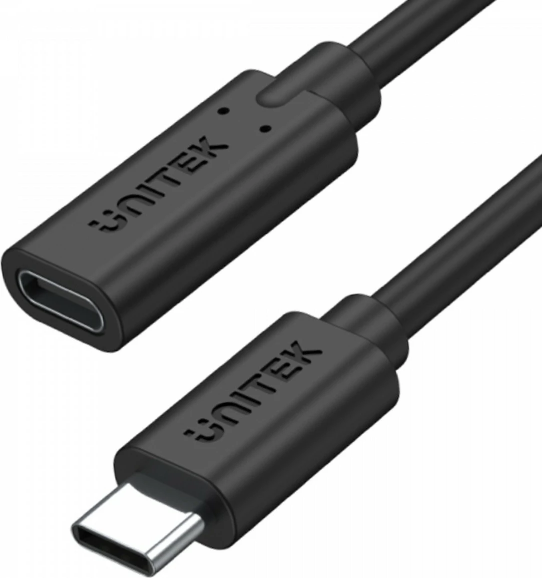 Kabllo zgjatues USB-C Unitek C14086BK, 0.5m, USB 3.1 Gen 2, 100W, e zezë