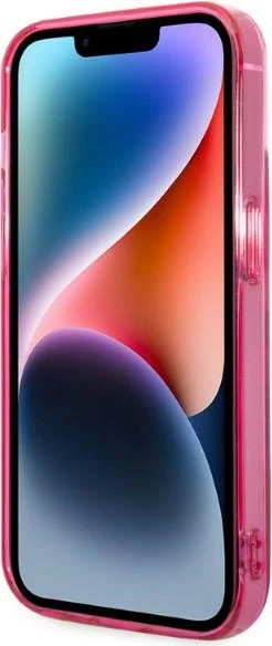 Mbështjellës Karl Lagerfeld KLHCP14MTGKCP për iPhone 14 Plus 6.7", rozë gradient
