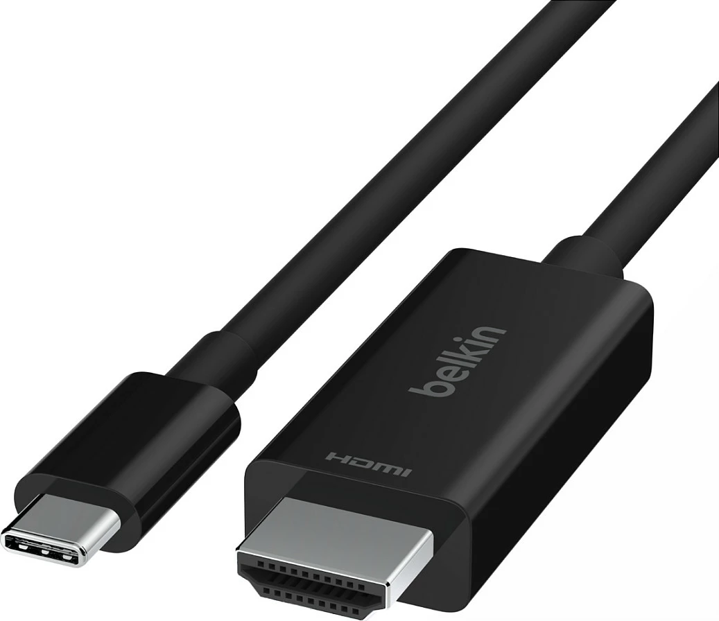 Kabëll Belkin AVC012bt2MBK, 2 m, USB Type-C në HDMI, i zi