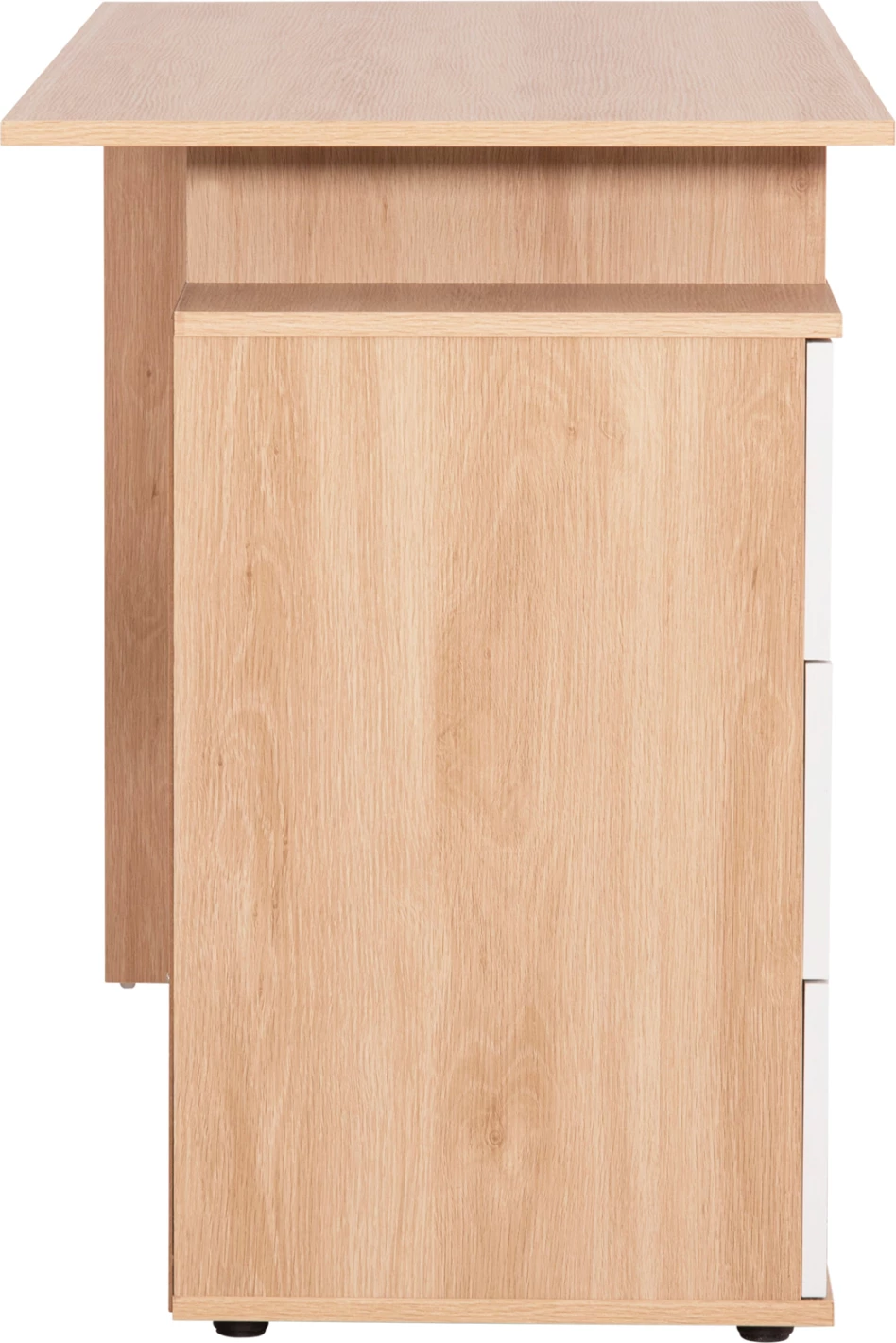 Tavolinë me sirtarë COLT FH18291 melaminë, sonama-bardhë, 120x53x75H cm