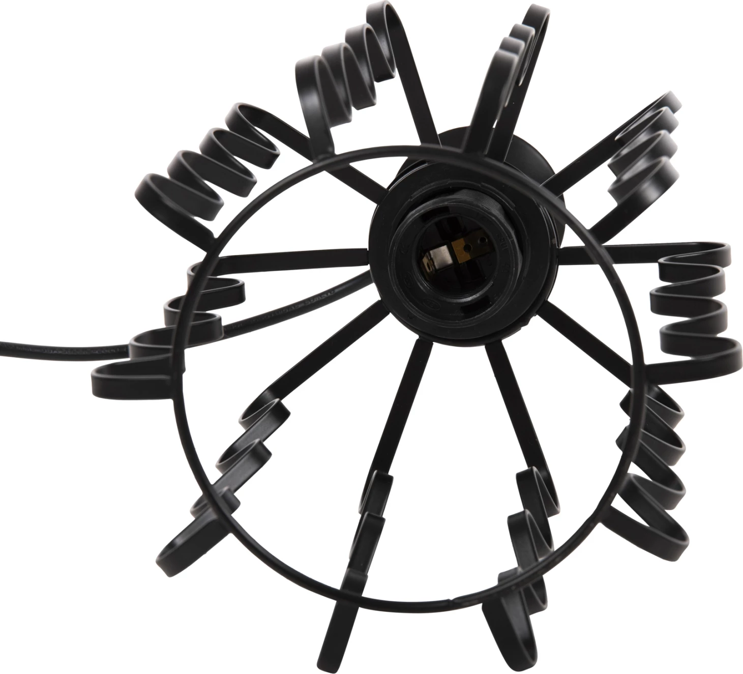 Llambë varëse tavani, 3 drita, metal i zi, FH4089, Φ34x128H cm