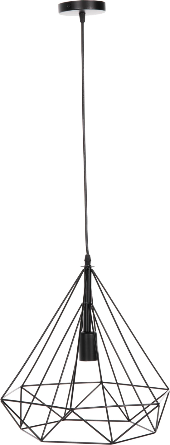 Llambë varëse tavani FH4064, kapak metali i zi, 32x37x128H cm