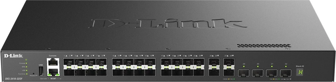 Switch D-Link DXS-3410-32SY/E, Layer 3, rackmount, 10G, 32 porte, i zi