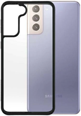 Mbështjellës PanzerGlass ClearCase për Samsung Galaxy S21+, transparent dhe zi