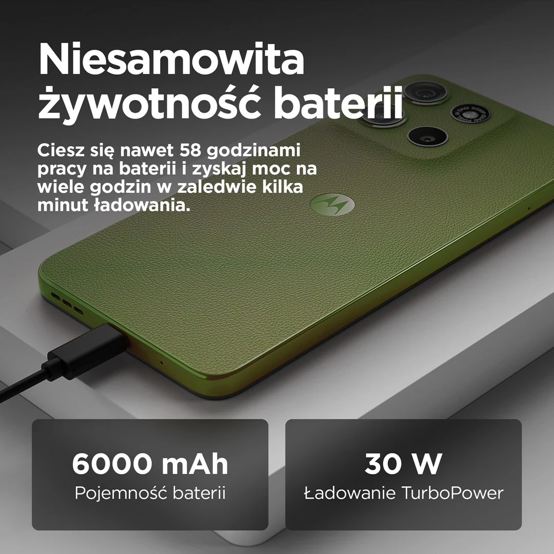 Celular Motorola moto g15 power, 6.72", 8 GB RAM, 256 GB, Android 15, Gjelbër