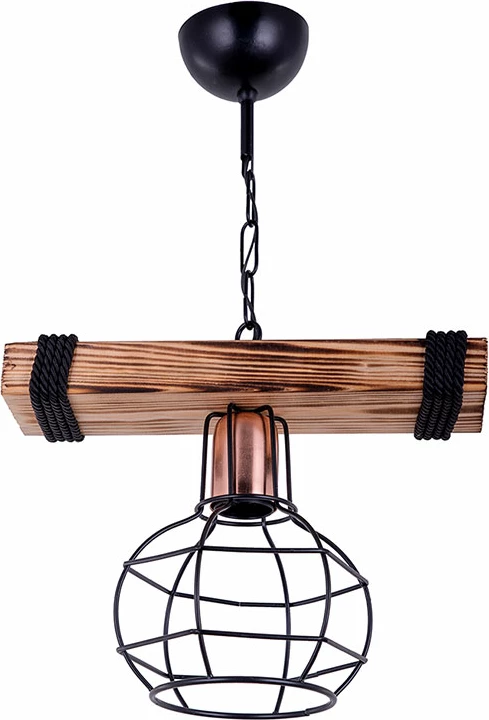 Dritë tavani PWL-1033 E27 arre-e zezë 28.5x15x50cm