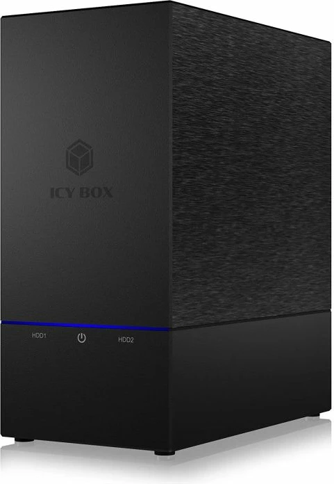 Kasë e jashtme RAID ICYBOX IB-RD3621-C31 për 2x 2.5"/3.5" SATA HDD/SSD, USB-C (USB 3.2 Gen 2 10 Gbit/s), e zezë