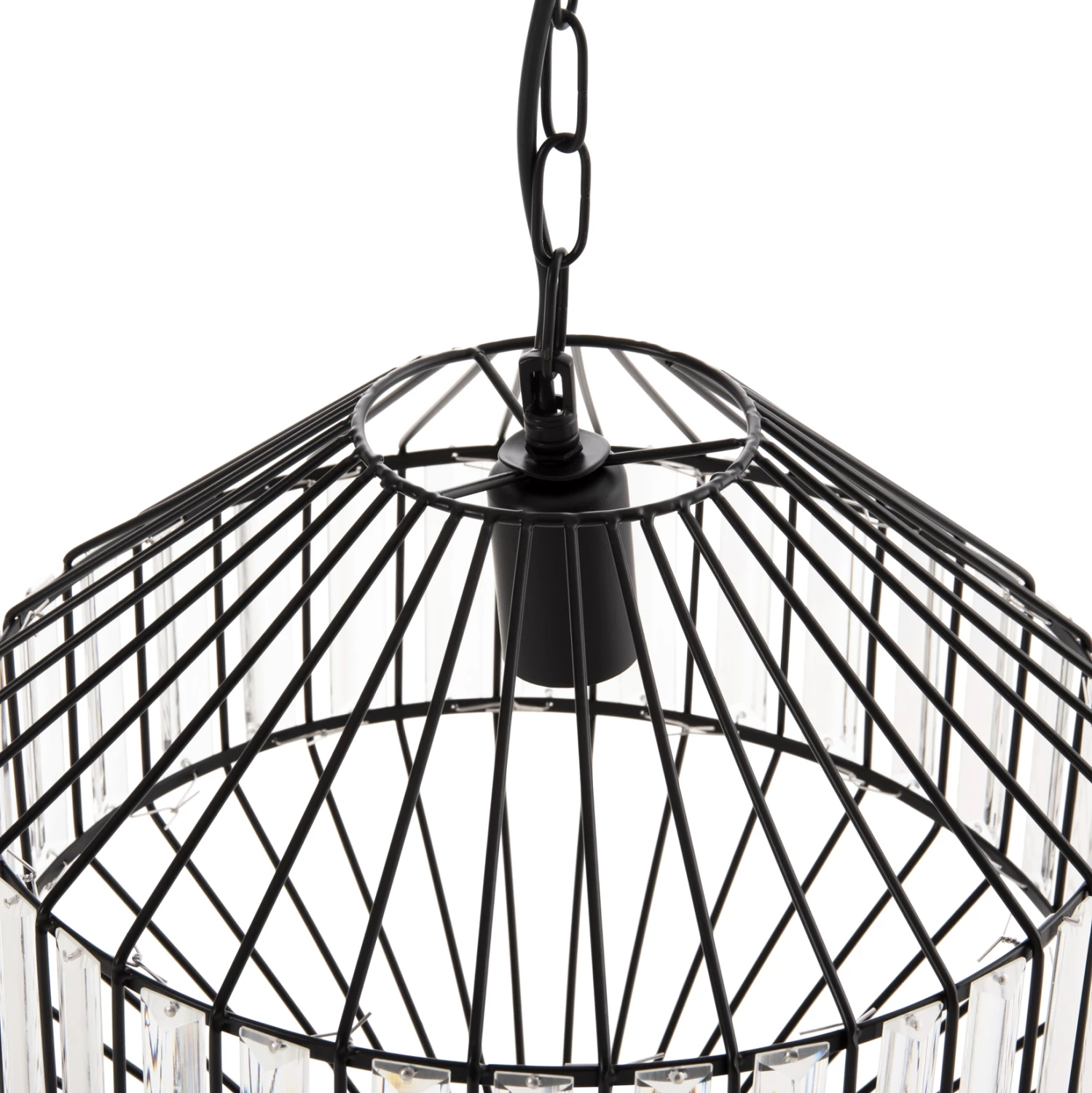 Llambë varëse tavani FH4092 metal i zi Φ33,5x29-127,5Hcm