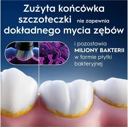 Koka rezervë për brushë dhëmbësh Oral-B iO Gentle Care, 4 copë, e zezë