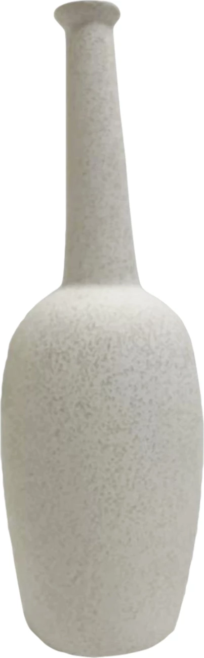 Dekor tavoline qeramike ELENDIL FH4591.01, ngjyrë e bardhë me kristalizim, Φ13x40H cm