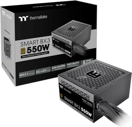 Kasë energjie Thermaltake Smart BX3 550W, 80 PLUS Bronze, ATX3.1, PCI-E 5.0, e zezë