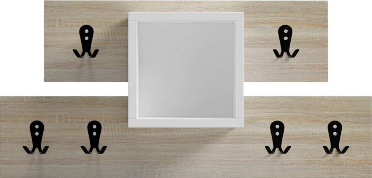 Varëse për hyrje me raft SLOT FH18077.01 melaminë në Sonama-bardhë 69x12x32Hcm