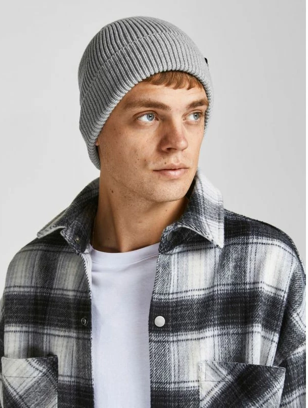 Kapelë dimri për meshkuj Jack&Jones, gri