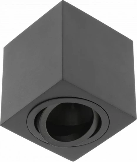 Lampë tavani GTV AVEIRO BIS 1xGU10 230V IP20, e zezë