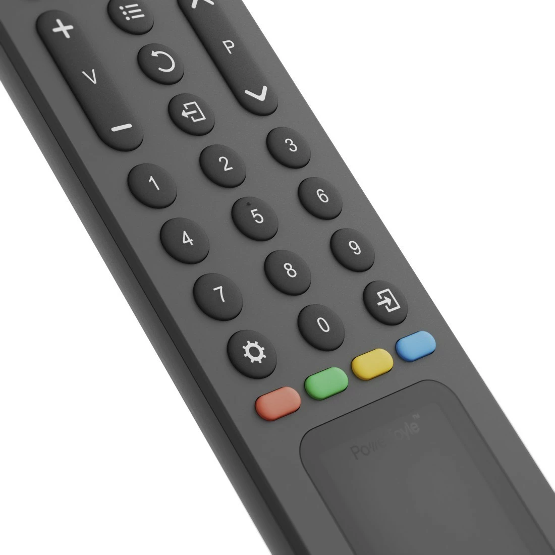 Telekomandë universale solare, Hama, 221057, 8‑në‑1, butona streaming, funksion mësimi, USB‑C, e zezë