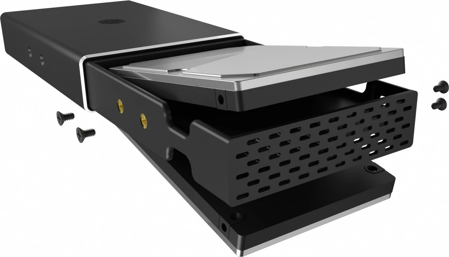 Kasë e jashtme IcyBox IB-RD2253-C31 për 2x 2.5" HDD/SSD, USB 3.2 Gen 2, RAID, e zezë