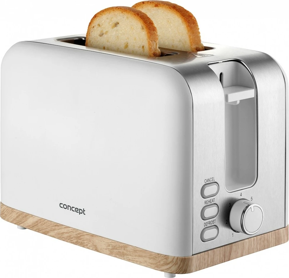Toaster Concept Elwood TE2015, 2 feta, i bardhë
