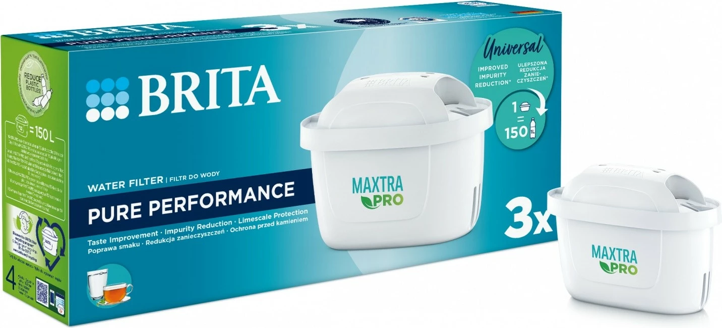 Fishek zëvendësues për filtër uji Brita Maxtra PRO Pure Performance, set 3 copë
