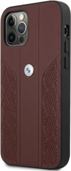 Mbështjellës BMW BMHCP12MRSPPR për iPhone 12/12 Pro 6.1", lëkurë, i kuq