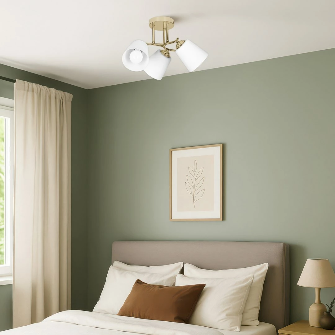 Llambadar tavani Activejet AJE-EMILY 3P GOLD, 3x40W, E27, Bardhë