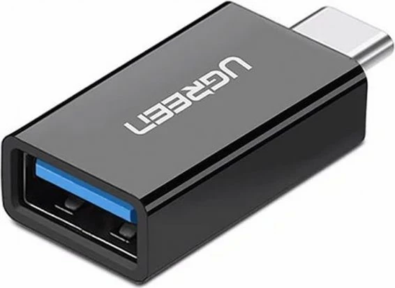 Adapter UGREEN 20808 USB-C 3.1 (M) në USB 3.0 (F), i zi, polybag