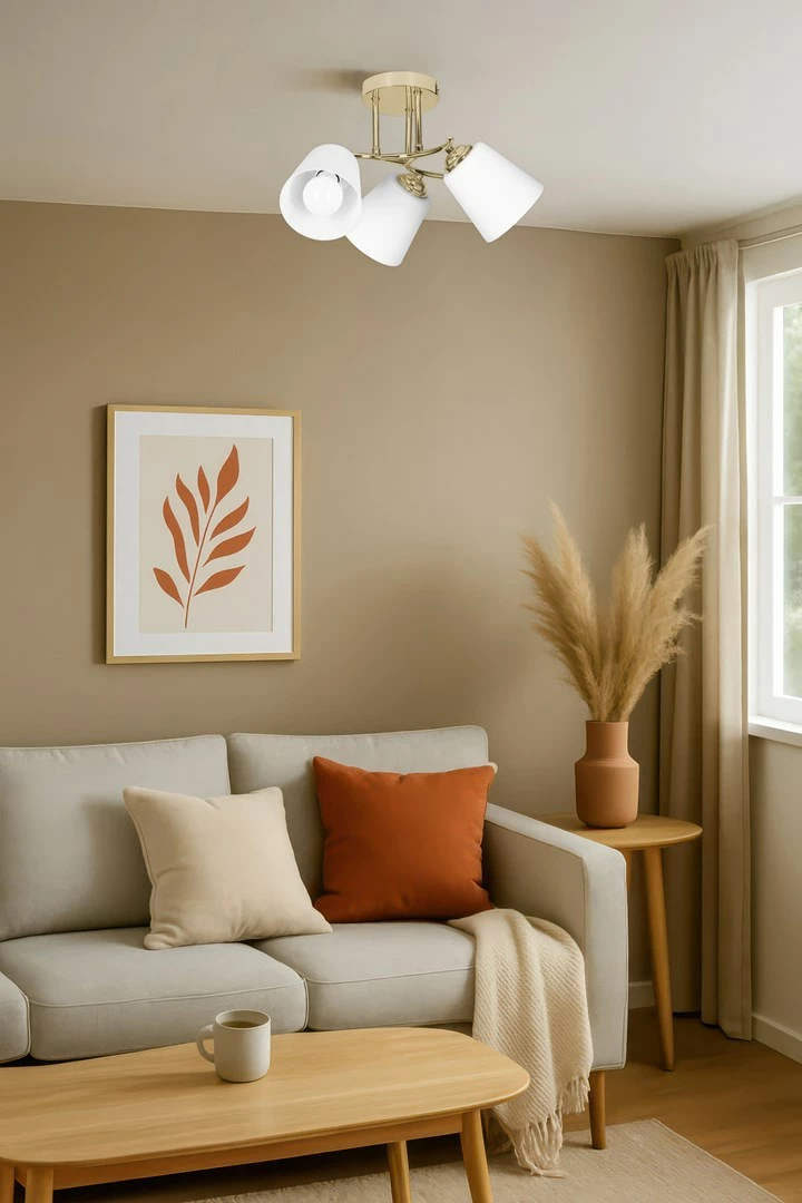 Llambadar tavani Activejet AJE-EMILY 3P GOLD, 3x40W, E27, Bardhë