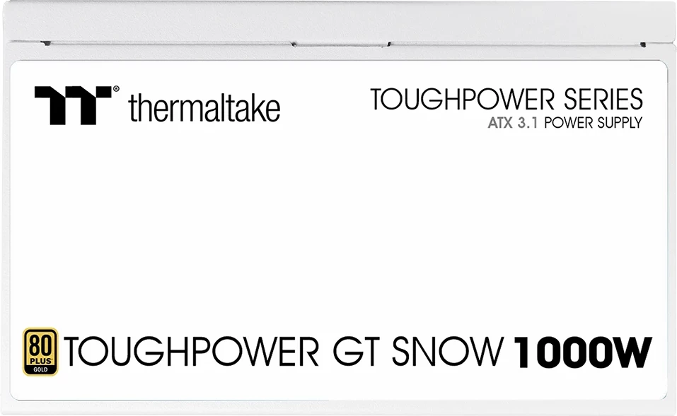 Furnizues energjie Thermaltake Toughpower GT Snow 1000W, ATX 3.1, 80 Plus Gold, i bardhë