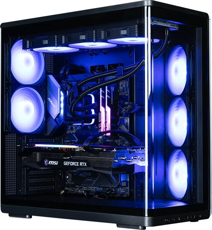 Kasë Zalman P60 Black Mid-Tower, ATX/Micro ATX/Mini ITX, 5x ARGB ventilatorë, USB Type-C, panel xhami, e zezë