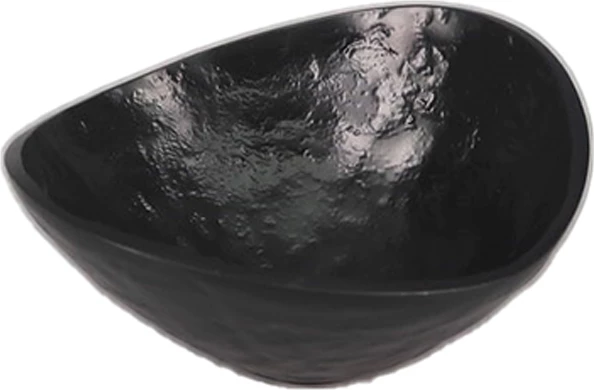 Enë dekorative CURVE, alumin i zi, 16x16x8 cm