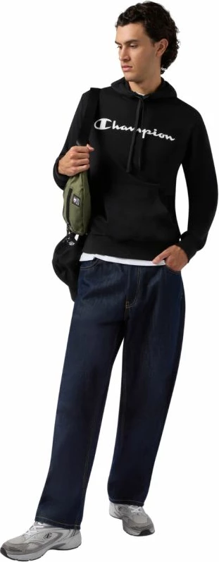 Duks me kapuç Champion për meshkuj, i zi