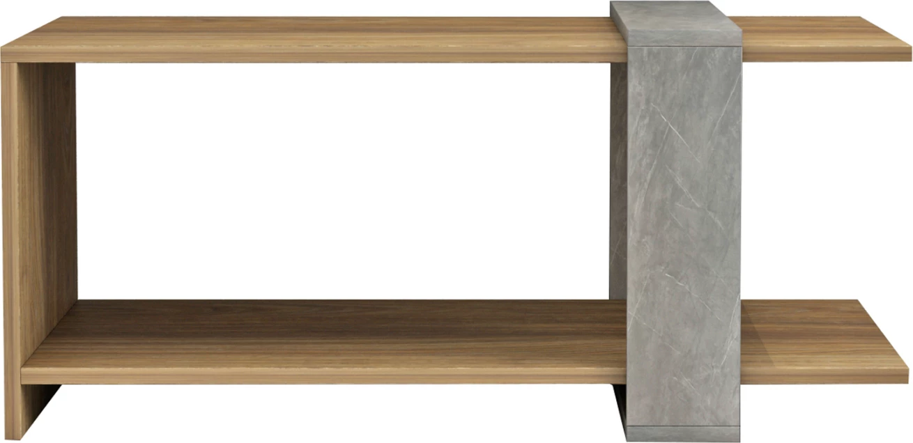Tavolinë kafeje WILMA, teksturë guri gri, FH8950.13, 80Χ50Χ35H cm