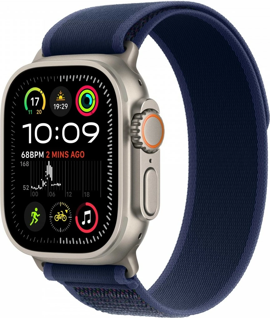 Smartwatch Apple Watch Ultra 2, 49 mm, titani, GPS + Cellular, rrip Trial S/M, kaltër