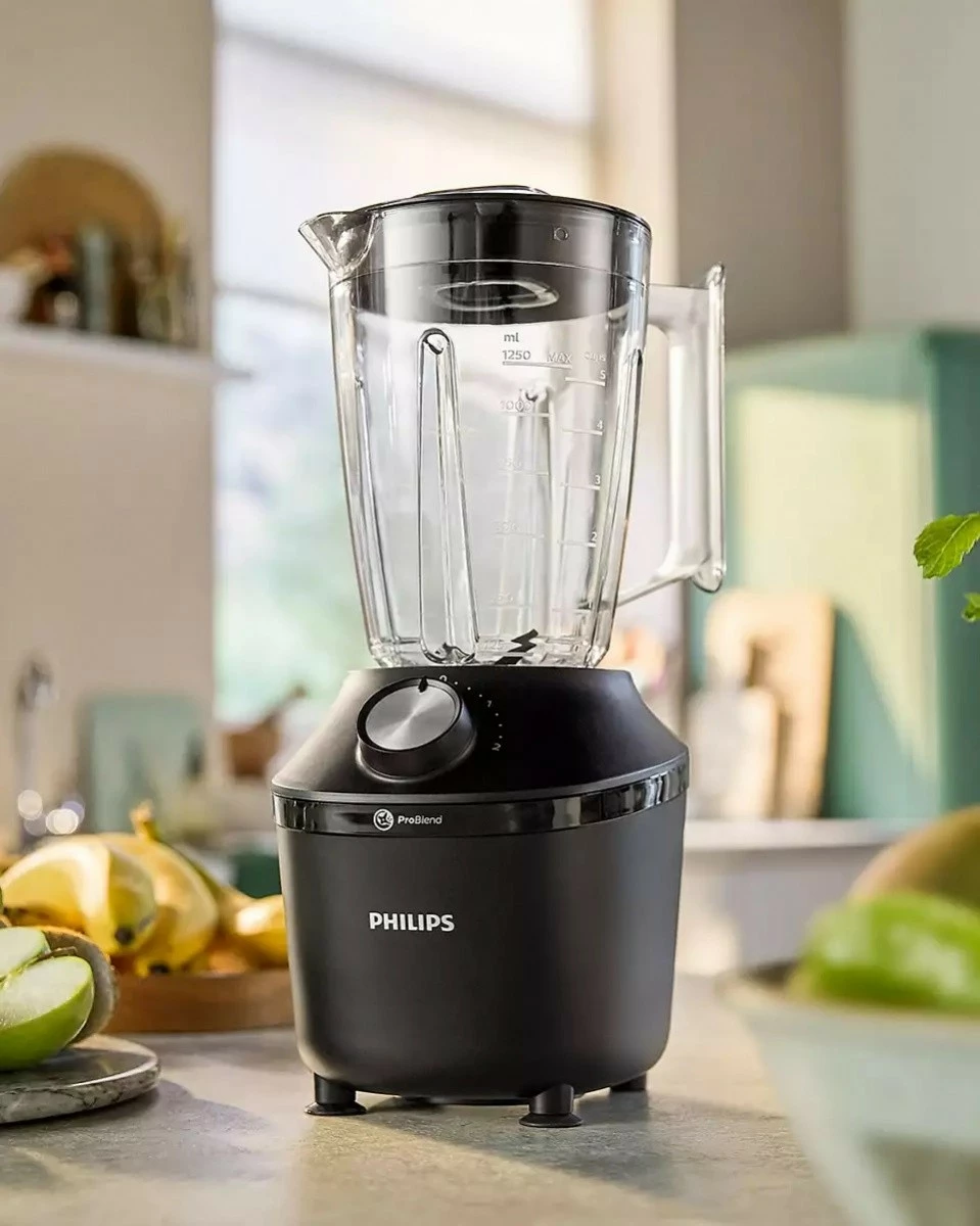 Blender Philips HR2191/01 me gotë, 2L, i zi