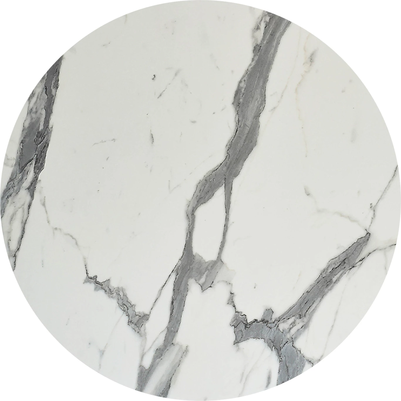 Sipërfaqe tavoline rrethore, ngjyrë mermeri të bardhë, FH6351.31, 120cm