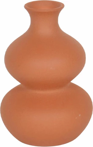 Vazo REON, qeramike, ngjyrë portokalli, 16x16x23.5cm