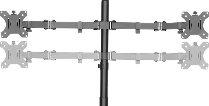 Mbajtës tavoline për 4 monitorë LogiLink BP0046, 13-32 inç, 8 kg, i zi