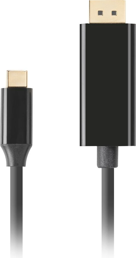 Përshtatës Lanberg USB-C/DisplayPort, 1m, i zi