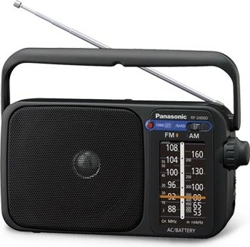 Radio Panasonic RF-2400DEG-K, mono, AM/FM, e zezë