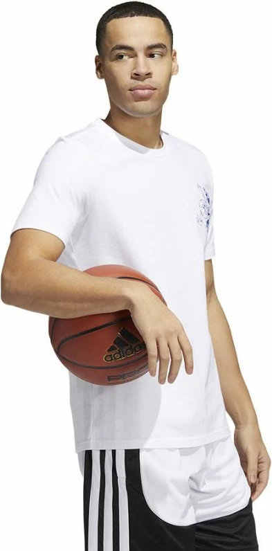 Maicë adidas për meshkuj, e bardhë