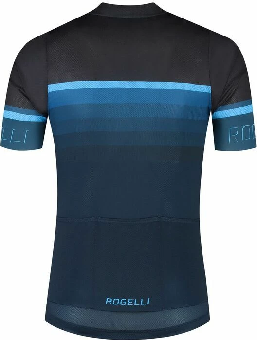 Maicë sportive Rogelli për meshkuj, e zezë dhe blu