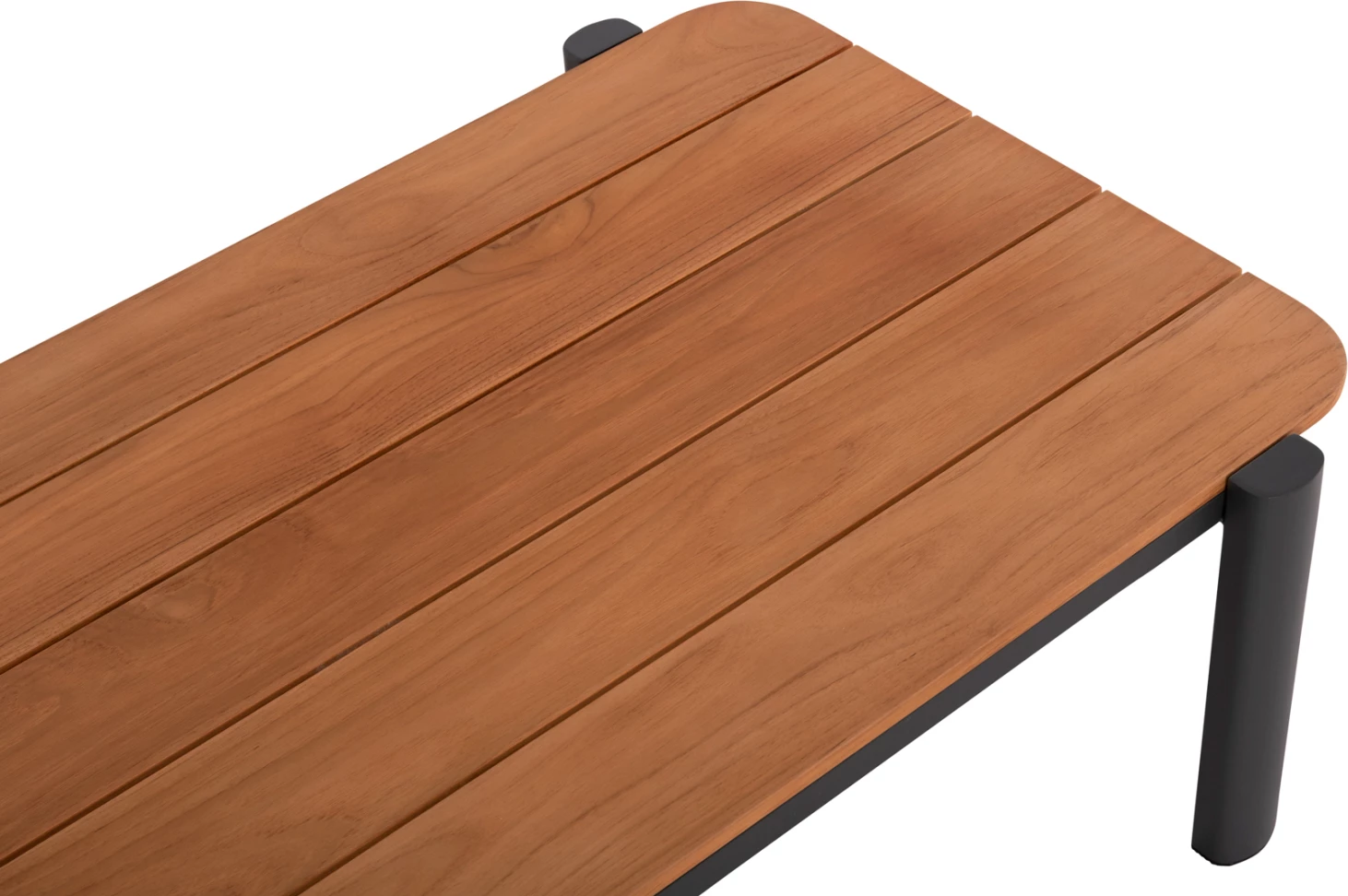 Set salloni për jashtë 4 pjesë ELARA FH6195.01 alumini ngjyrë gri e errët-gri olefin-dru teak