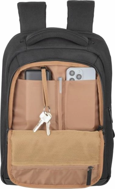 çantë shpine laptopi RIVACASE ECO 8126, për MacBook Air 15" dhe laptop deri 14", e zezë