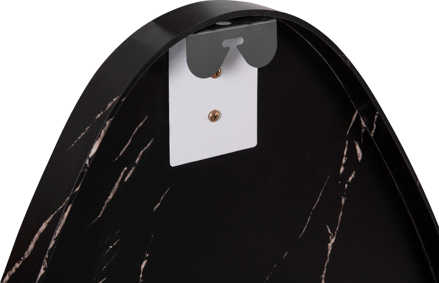 Pasqyrë muri DROP FH4488.01 kornizë MDF ngjyrë mermeri të zi 50x80H cm.