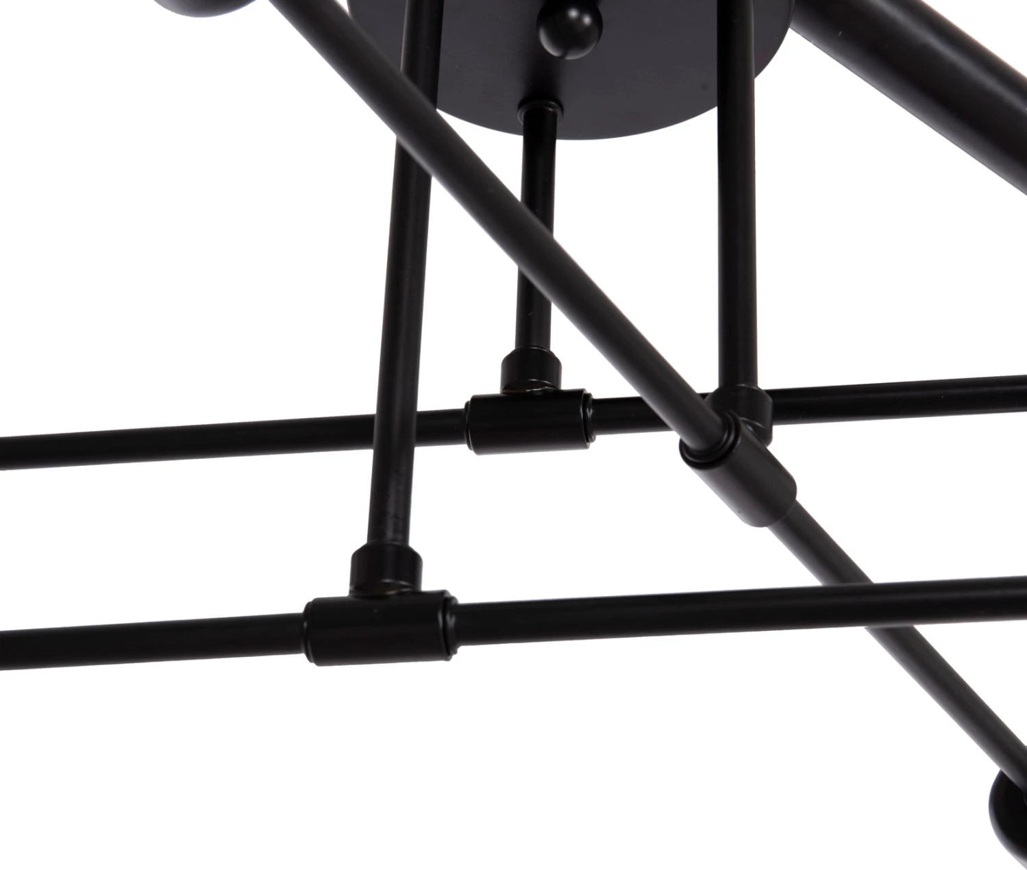 Llambë tavani me shumë drita, metal i zi, LIGHTY FH7427.11, 51x51x23cm