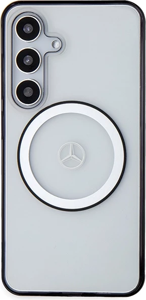Mbështjellës Mercedes Printed Logo MagSafe për Samsung Galaxy S24, Transparent